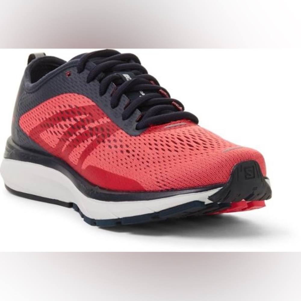 Salomon Women's Coral and Black Athletic Running Shoes